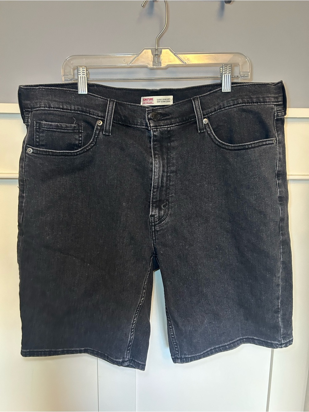 Signature by Levi Strauss Black Denim Jean Shorts
